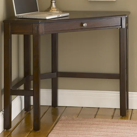 Corner Desk with Rich Oak or Cherry Finish